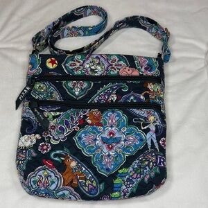 Vera Bradley Disney Pixar Toy Story Triple Zip Hipster Crossbody Bag Andy's Room